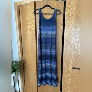 Vince Navy and Royal Blue Ombre Sleeveless Maxi Dress